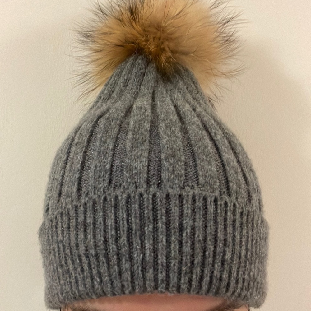 Wool Toque with Pom Pom